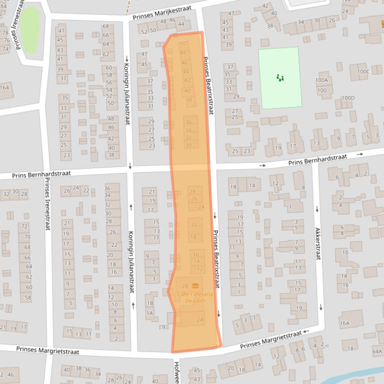 Kaart van postcodegebied 3372EK.