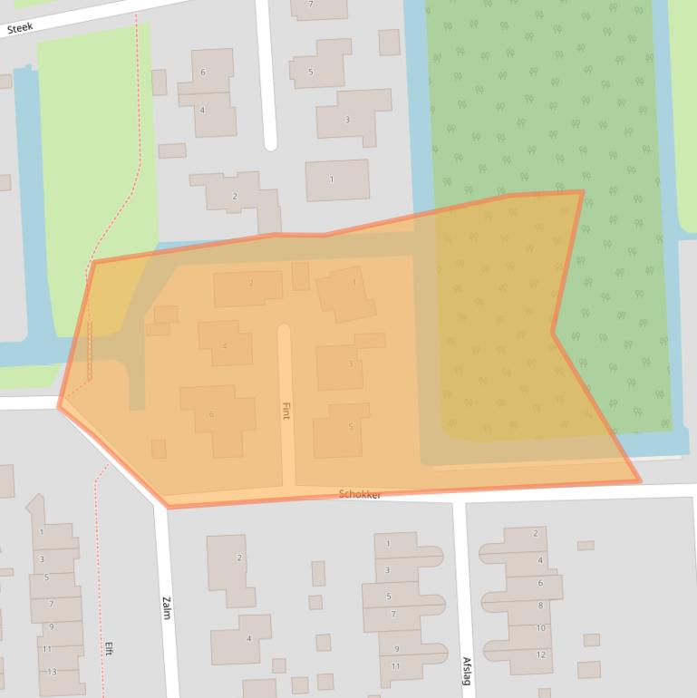 Kaart van postcodegebied 3372VC.