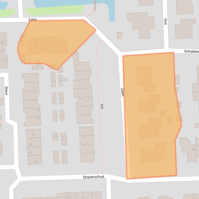 Kaart van postcodegebied 3372VE.