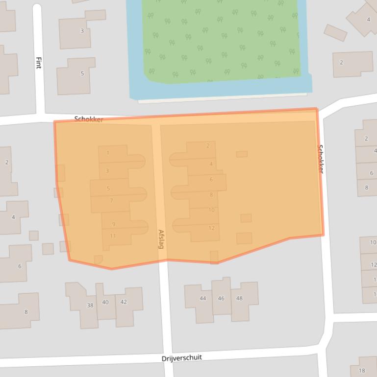 Kaart van postcodegebied 3372VH.