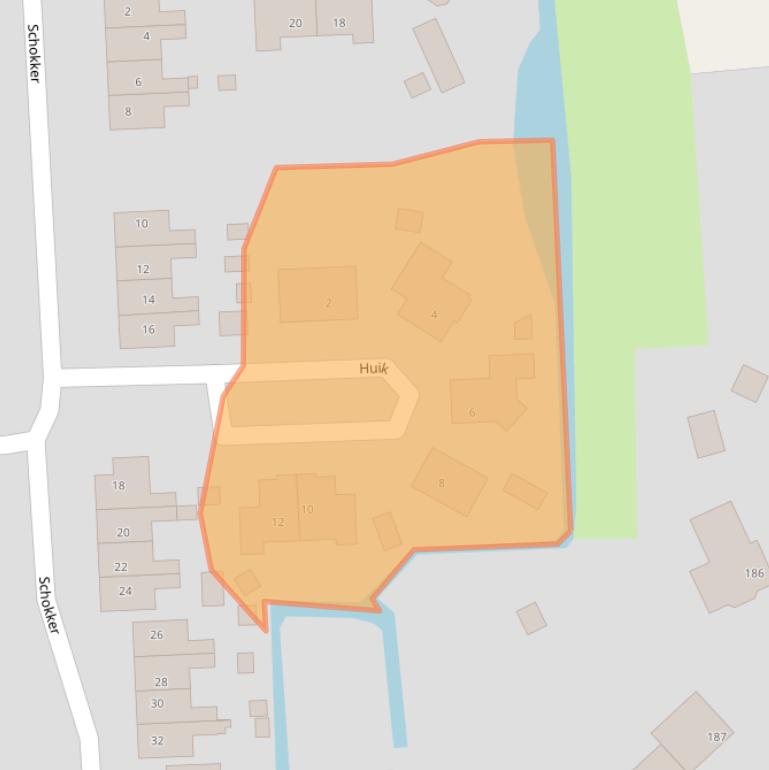 Kaart van postcodegebied 3372VL.