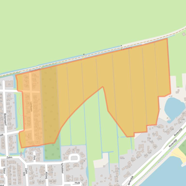 Kaart van postcodegebied 3372WC.