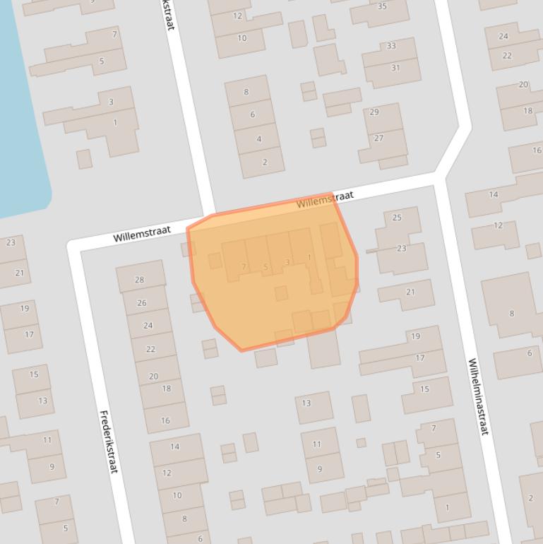 Kaart van postcodegebied 3373AT.