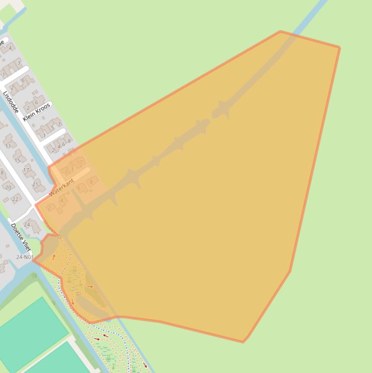 Kaart van postcodegebied 3381HC.