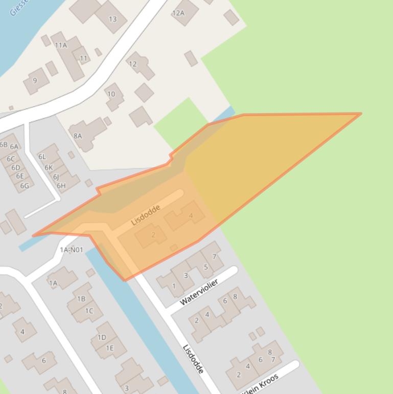 Kaart van postcodegebied 3381HG.