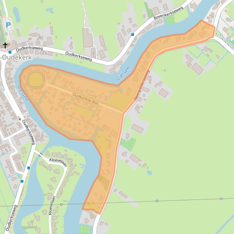 Kaart van postcodegebied 3381JT.