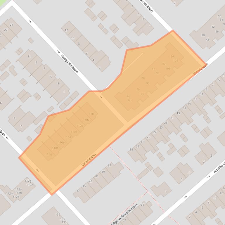 Kaart van postcodegebied 3401AV.