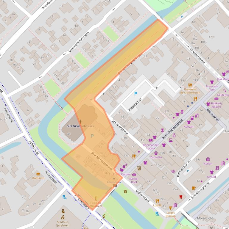 Kaart van postcodegebied 3401BS.