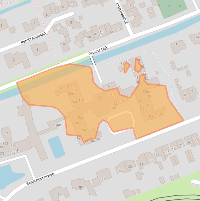 Kaart van postcodegebied 3401BX.