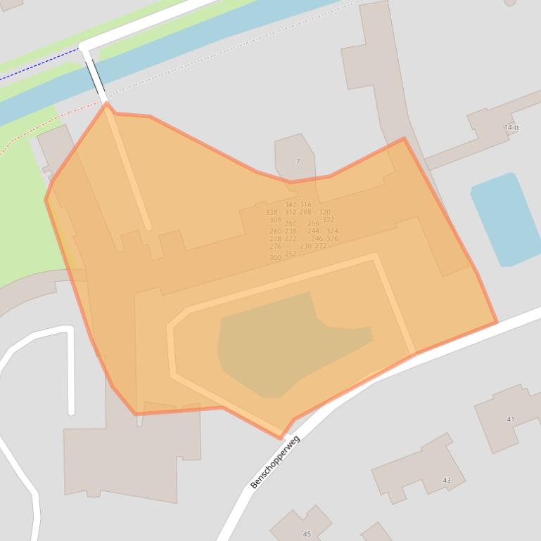 Kaart van postcodegebied 3401BZ.