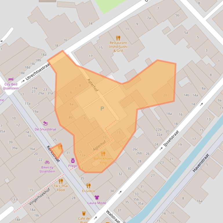 Kaart van postcodegebied 3401CL.