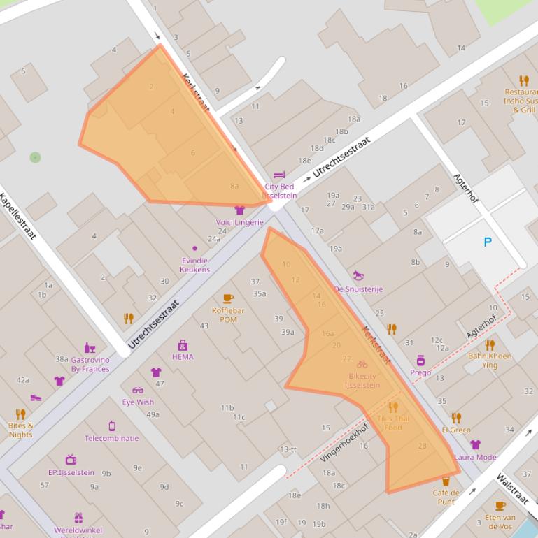 Kaart van postcodegebied 3401CN.