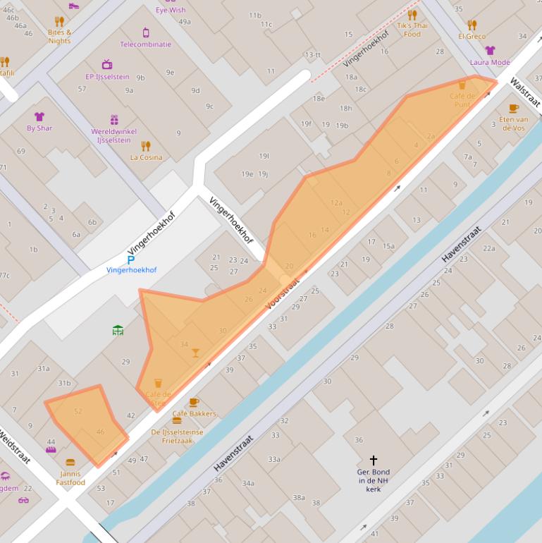 Kaart van postcodegebied 3401DC.