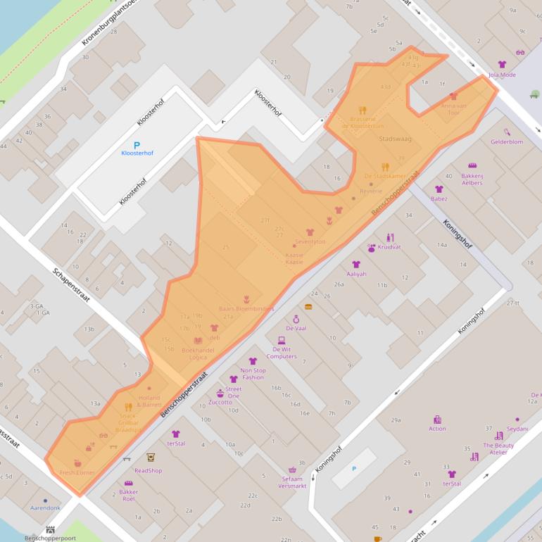 Kaart van postcodegebied 3401DG.