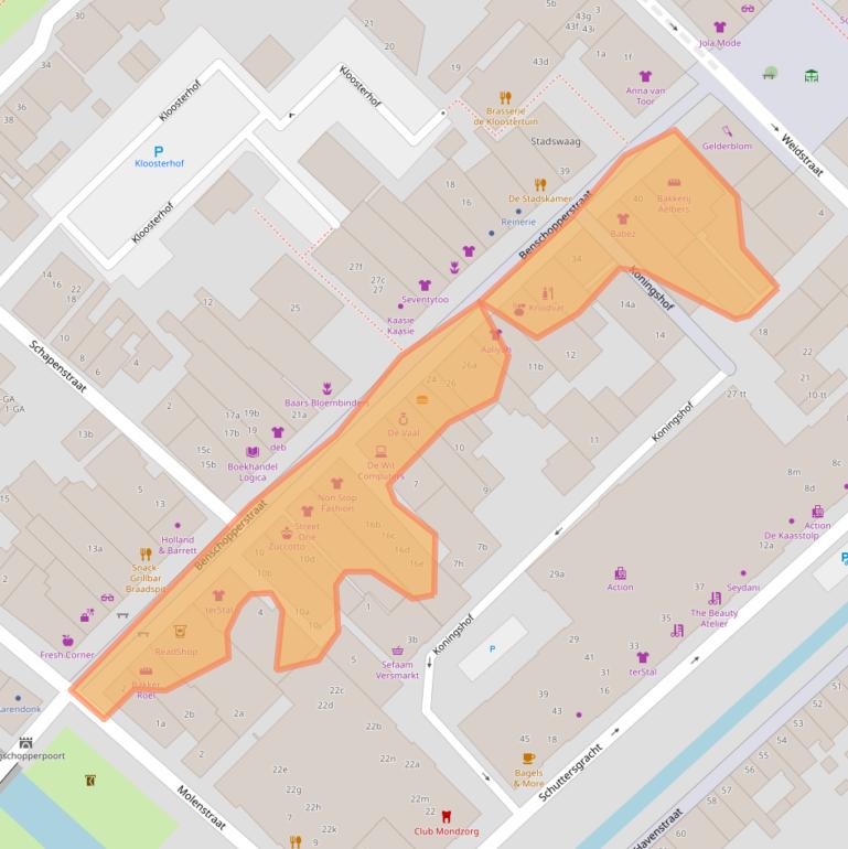 Kaart van postcodegebied 3401DH.