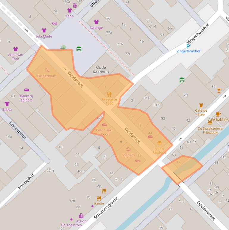 Kaart van postcodegebied 3401DL.