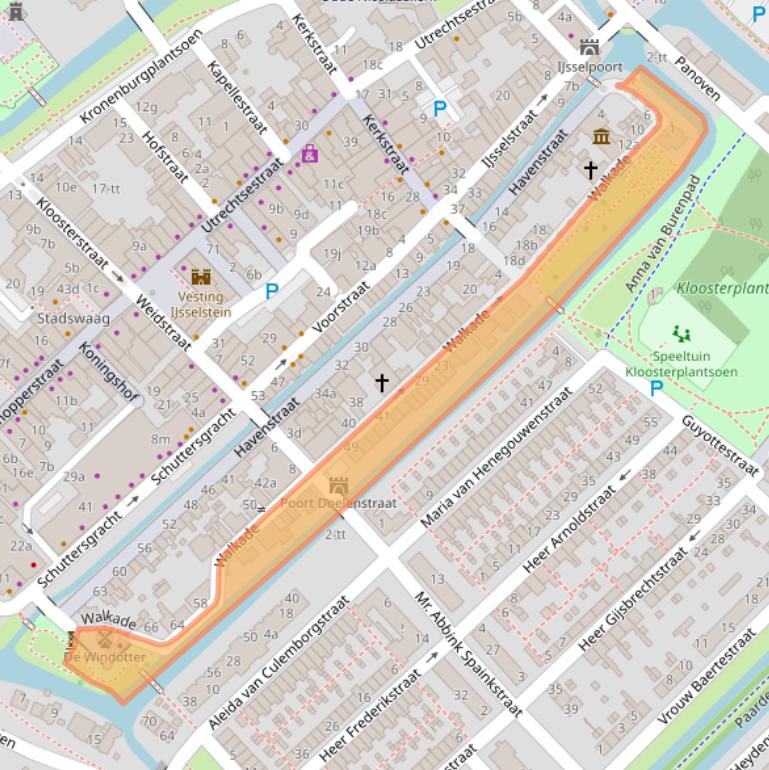 Kaart van postcodegebied 3401DR.