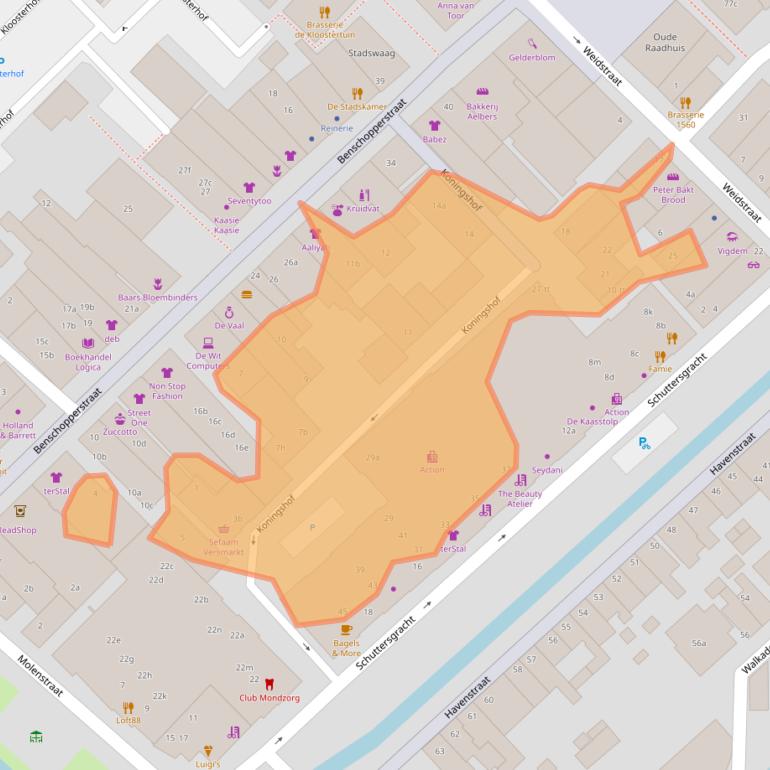 Kaart van postcodegebied 3401DW.