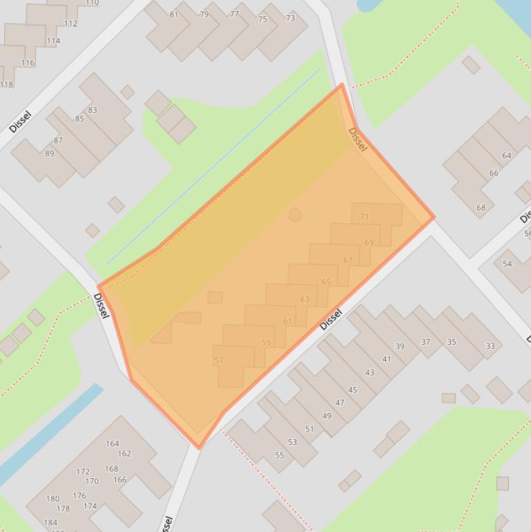 Kaart van postcodegebied 3401EB.