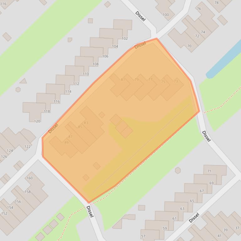 Kaart van postcodegebied 3401EC.