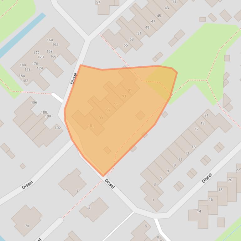 Kaart van postcodegebied 3401ED.