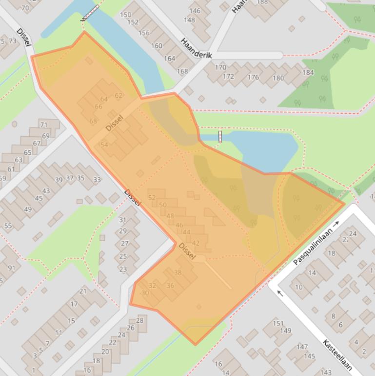 Kaart van postcodegebied 3401EG.