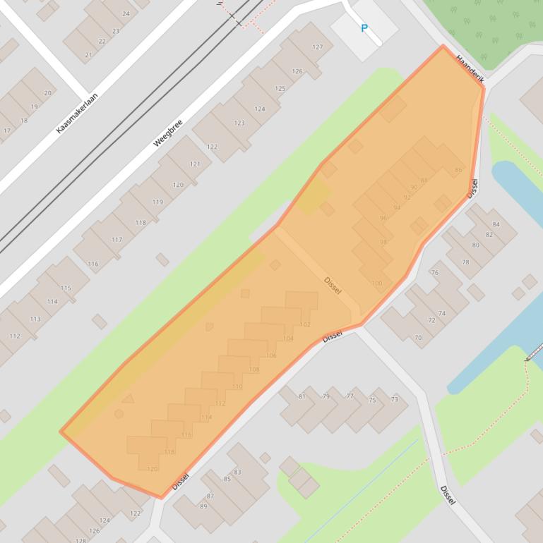 Kaart van postcodegebied 3401EJ.