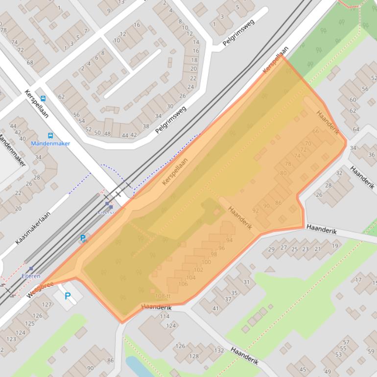 Kaart van postcodegebied 3401ET.