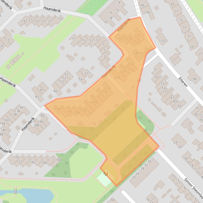 Kaart van postcodegebied 3401EZ.