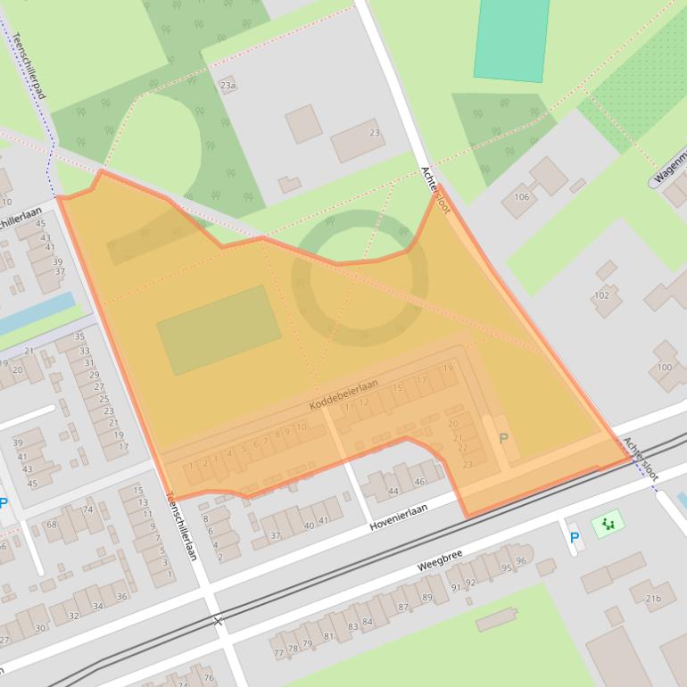 Kaart van postcodegebied 3401GE.