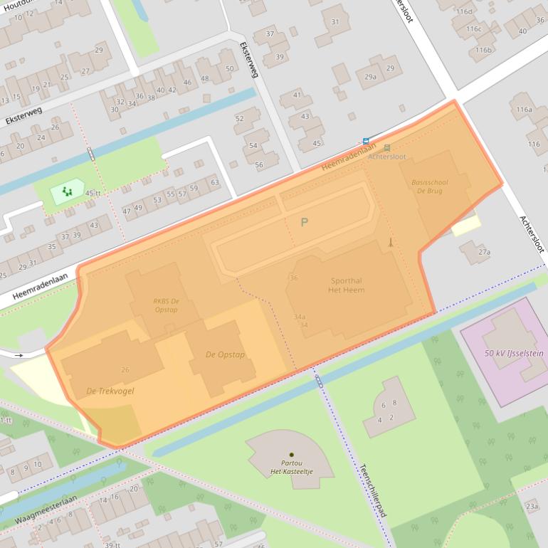 Kaart van postcodegebied 3401GX.