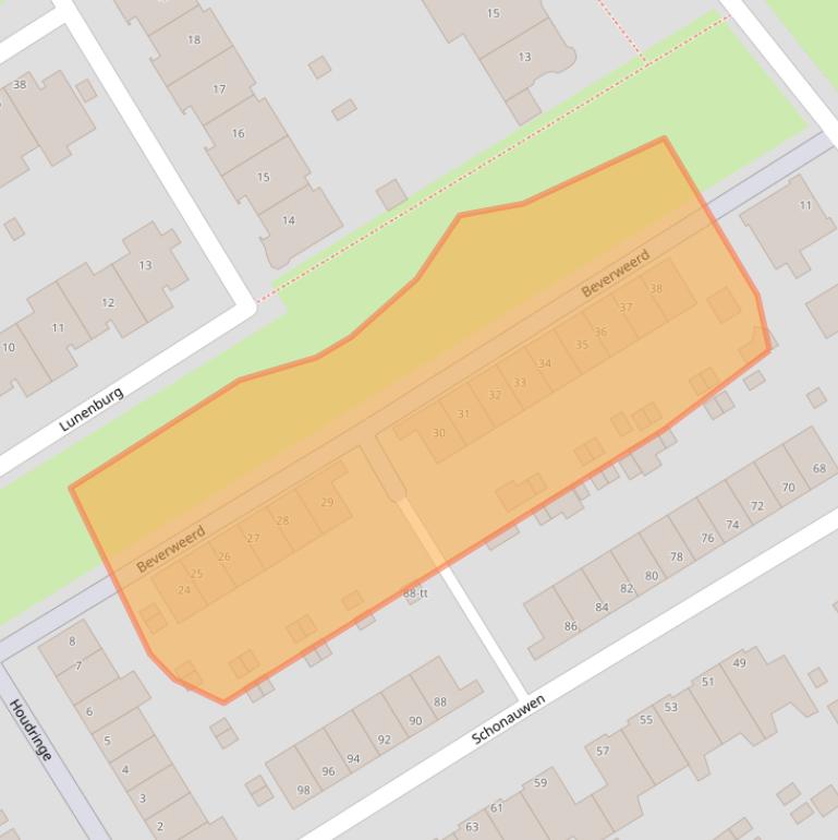 Kaart van postcodegebied 3401HP.