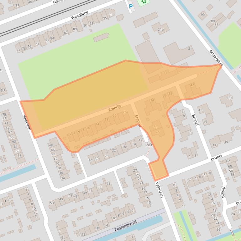 Kaart van postcodegebied 3401LK.