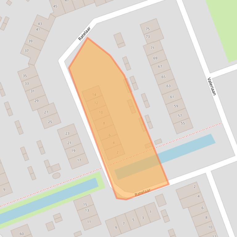 Kaart van postcodegebied 3401LN.