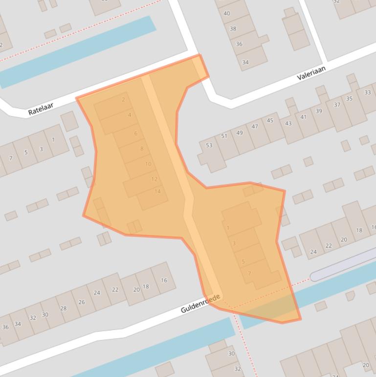 Kaart van postcodegebied 3401LP.