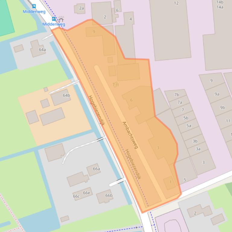 Kaart van postcodegebied 3401MK.