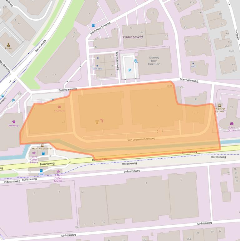 Kaart van postcodegebied 3401ML.