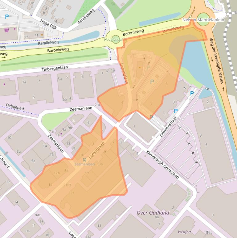 Kaart van postcodegebied 3401MX.
