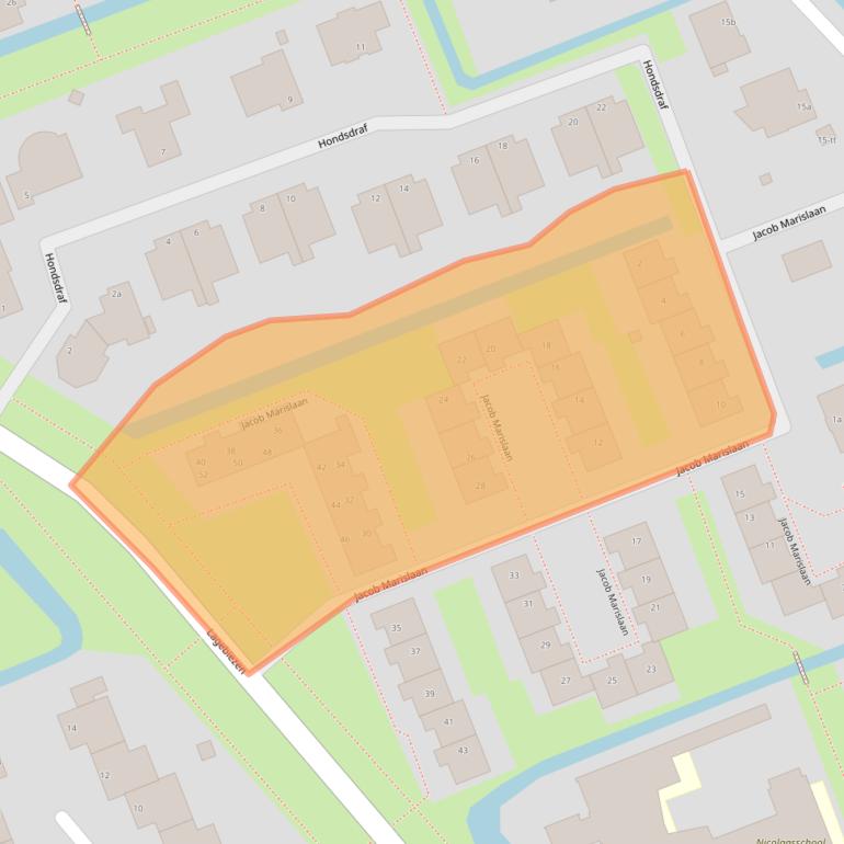 Kaart van postcodegebied 3401NP.