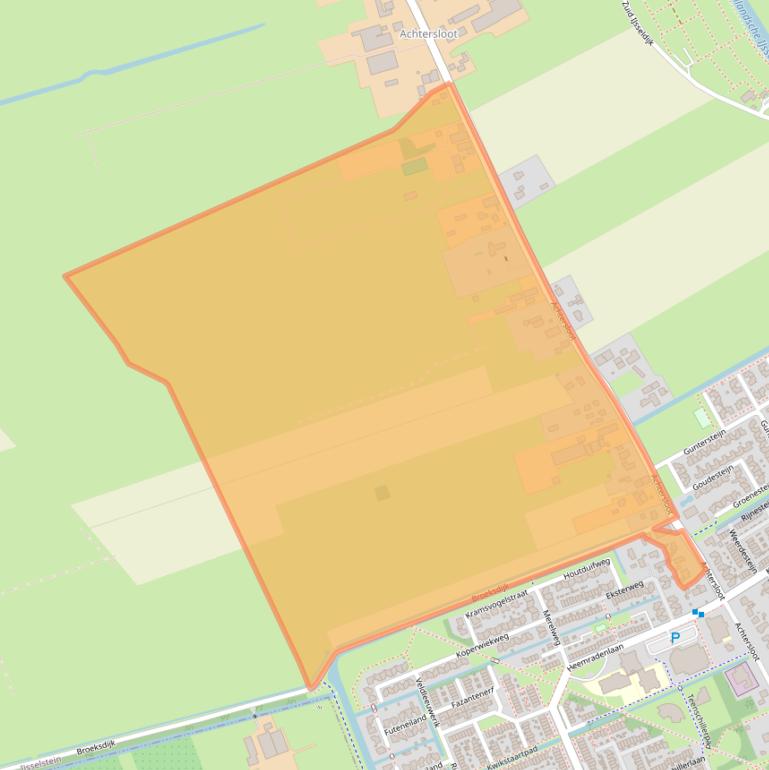 Kaart van postcodegebied 3401NS.