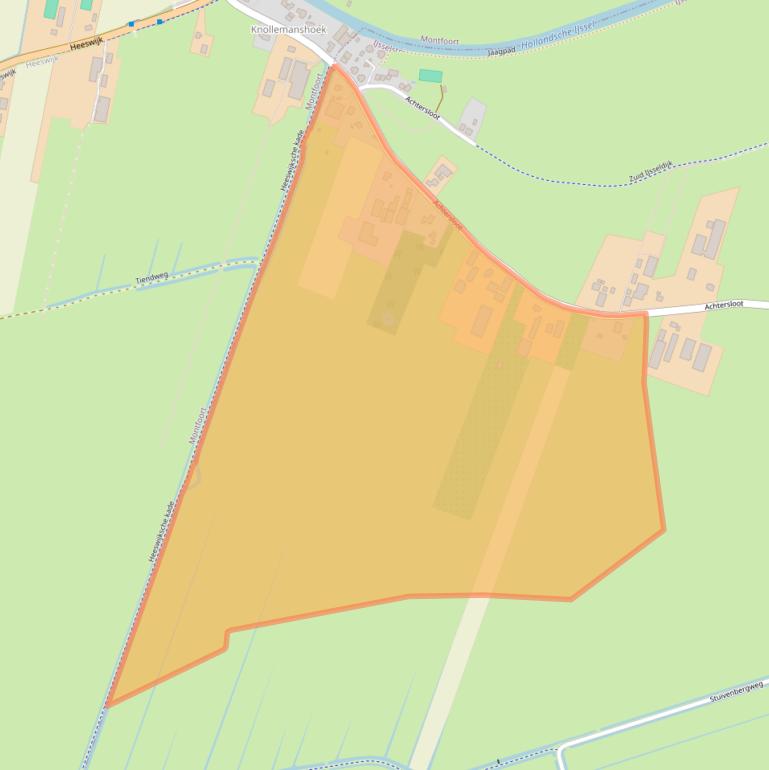 Kaart van postcodegebied 3401NV.