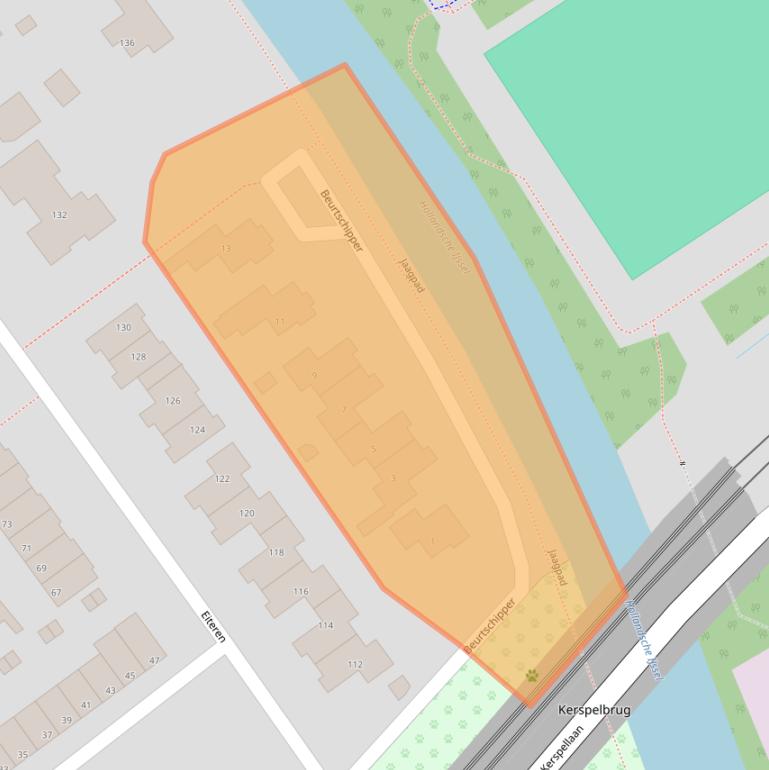 Kaart van postcodegebied 3401PL.