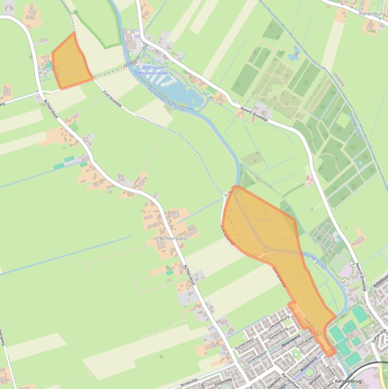 Kaart van postcodegebied 3401PX.