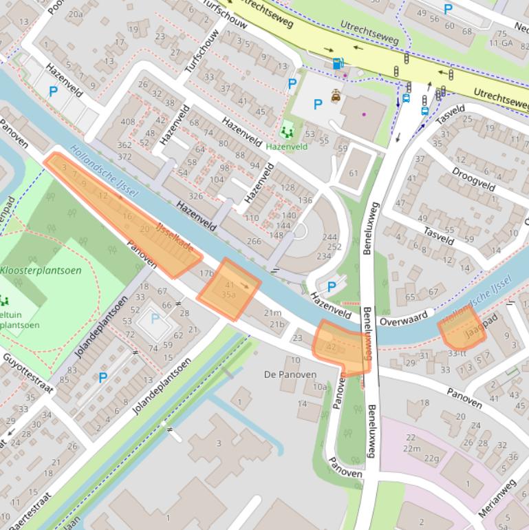 Kaart van postcodegebied 3401RC.