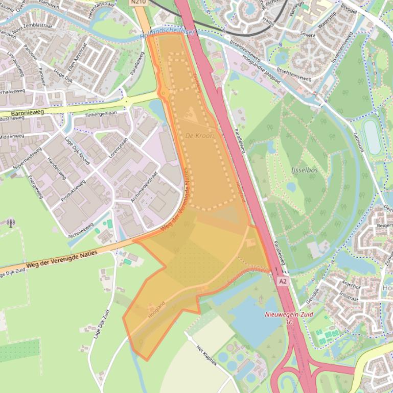 Kaart van postcodegebied 3401RP.