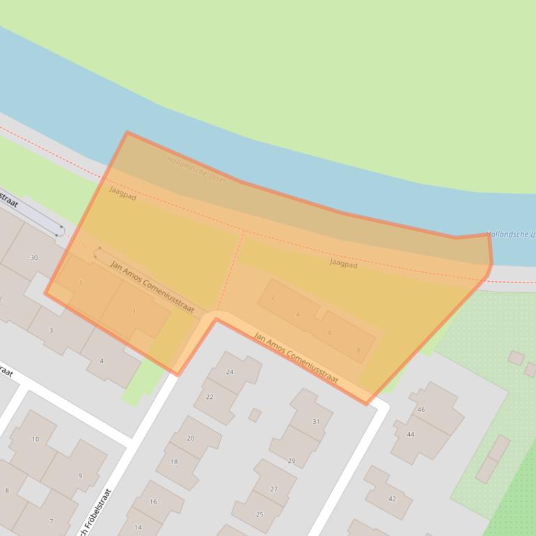 Kaart van postcodegebied 3401WE.