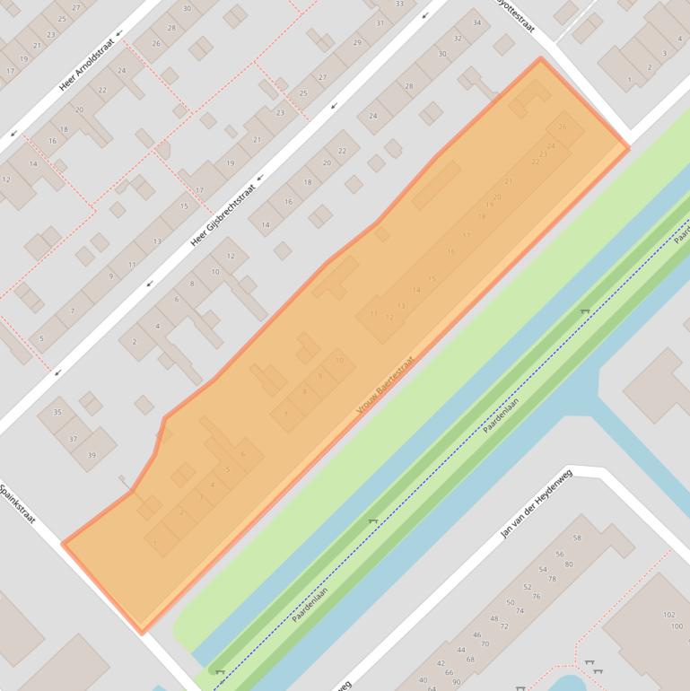 Kaart van postcodegebied 3401XA.