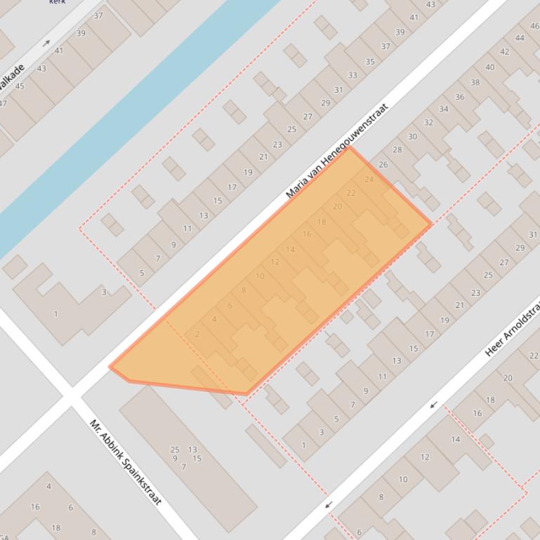Kaart van postcodegebied 3401XC.