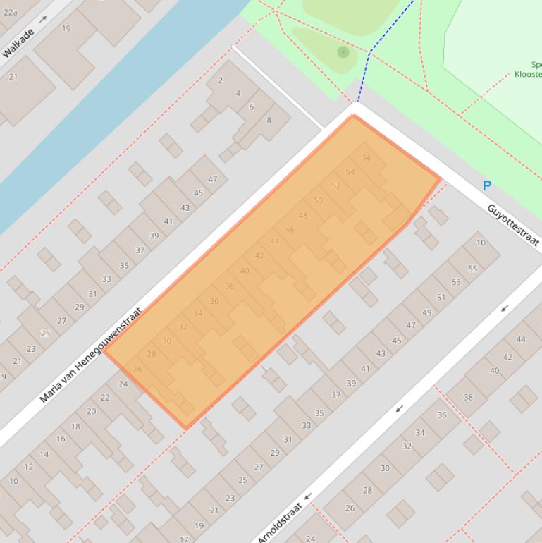 Kaart van postcodegebied 3401XD.