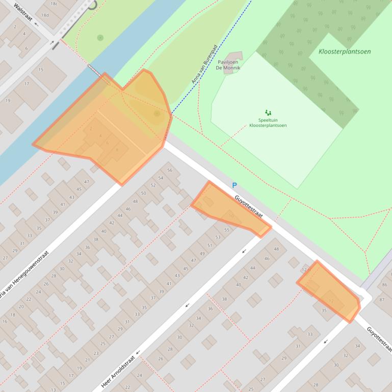 Kaart van postcodegebied 3401XJ.